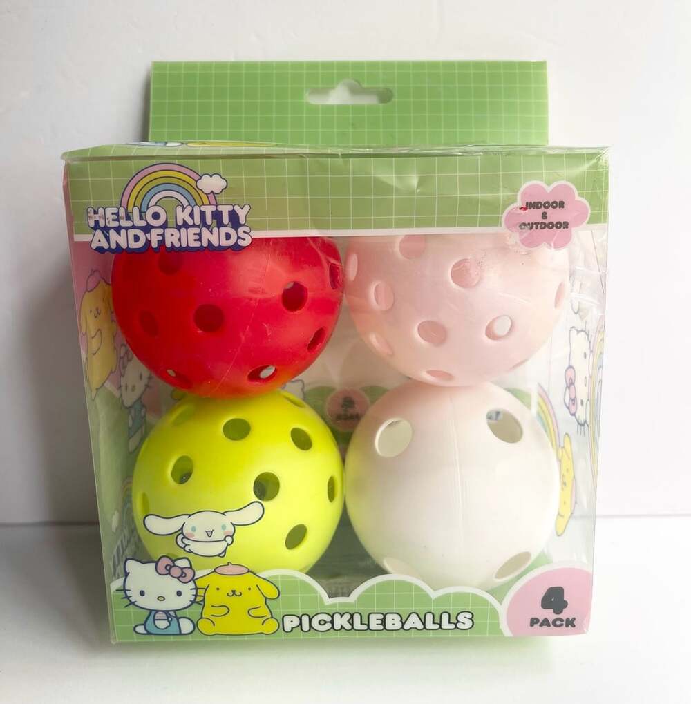 Hello Kitty And Friends Pickleballs 4-Pack